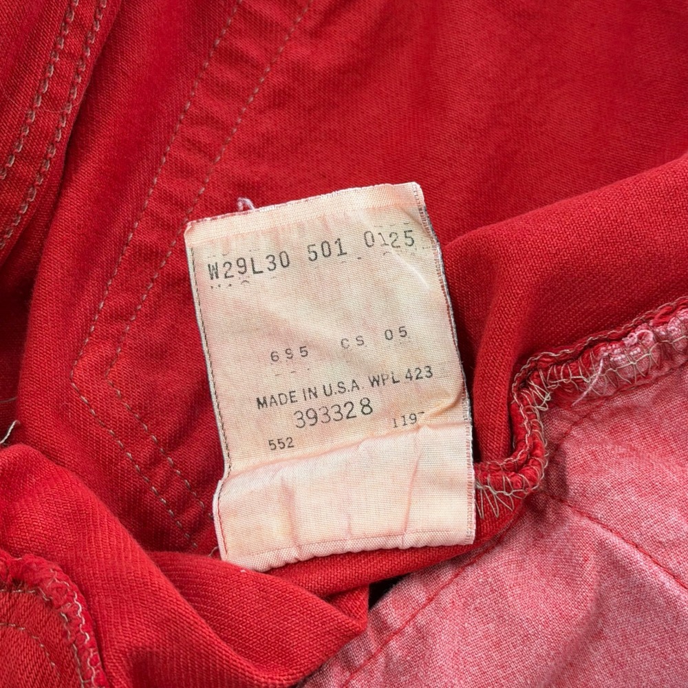 Vintage Levi's Red 501 Jeans - Picture 4 of 8